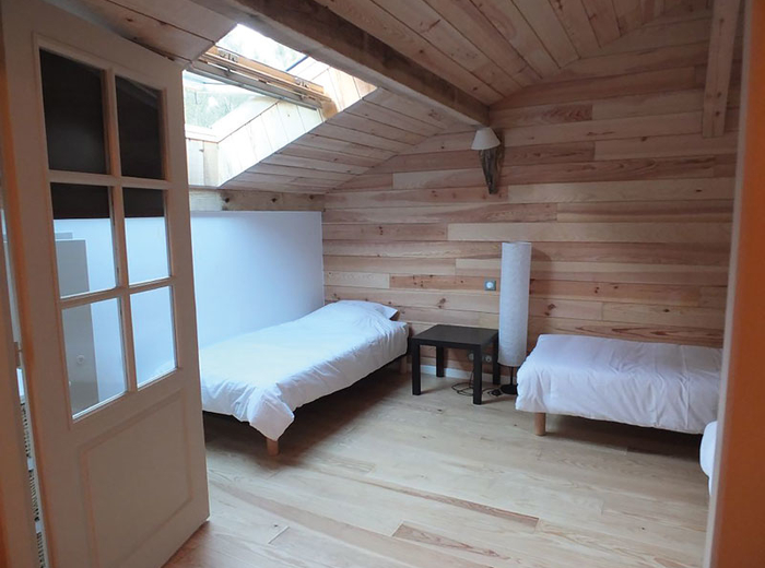 Maison en bois avec mezzanine