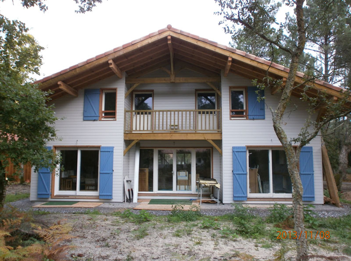 Maison en bois de style landais