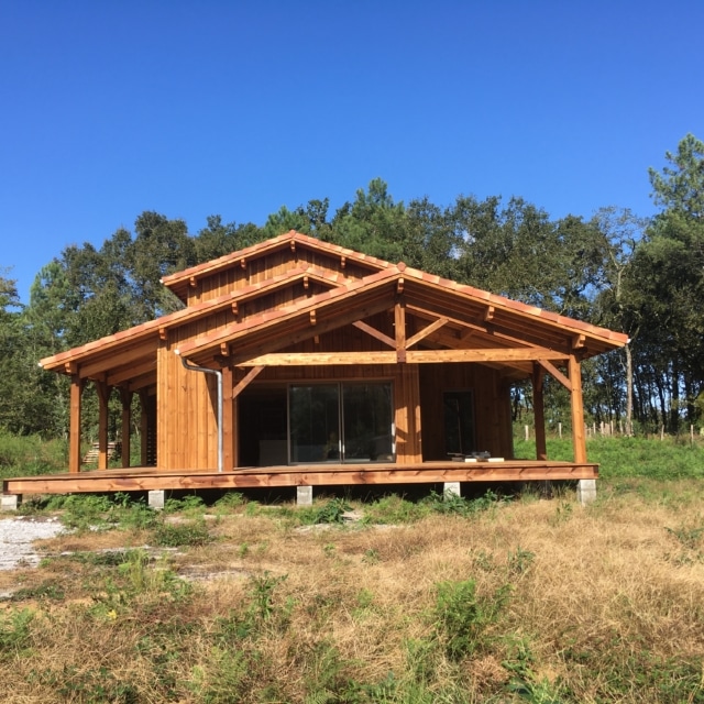 maison traditionnelle bois,maison tradi bois,maison ossature bois,maison ossature bois landes,charpente traditionnelle,maison d'architecte,maison d'architecte landes