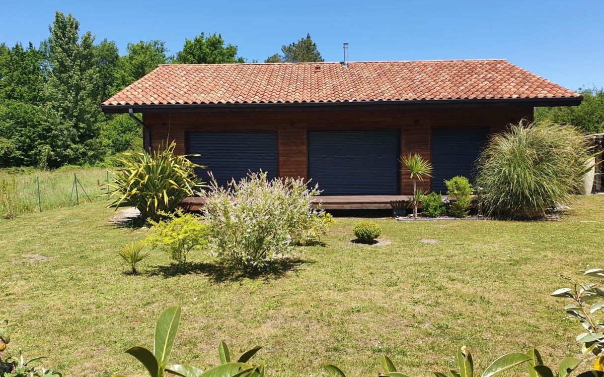 Maison bois landaise bardage horizontal