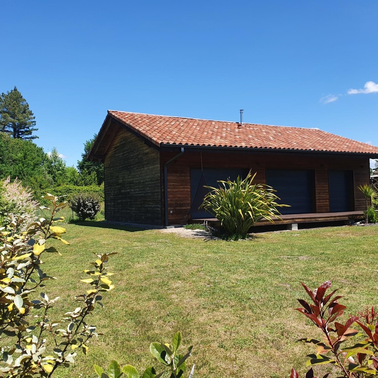 Maison bois landaise bardage horizontal